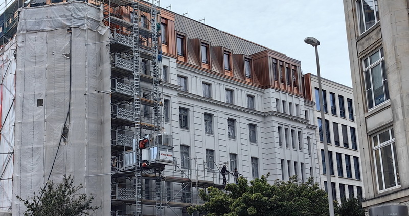 Bauphase Beisser-Haus, Spitalerstr. 1, Hamburg